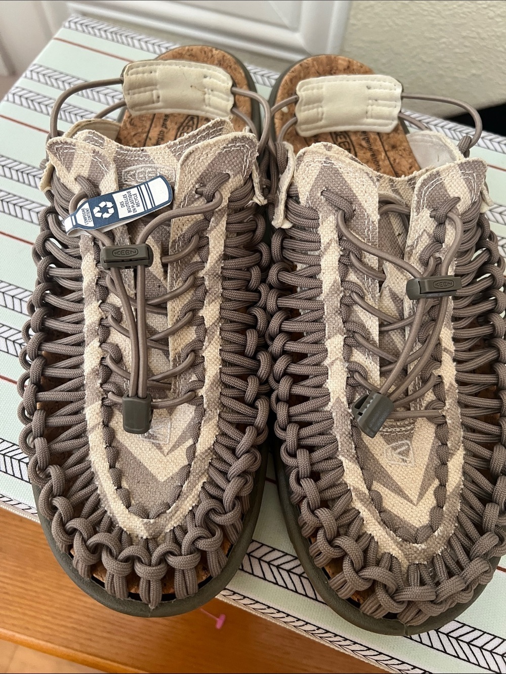 New Keen Uneek ii convertible canvas brindle natural W 13 M 11.5 EU 45 - Picture 5 of 7